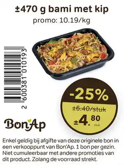 Bon Ap Bami met kip aanbieding