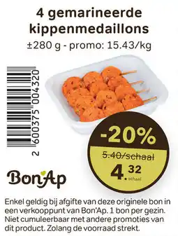 Bon Ap Kippenmedaillons aanbieding