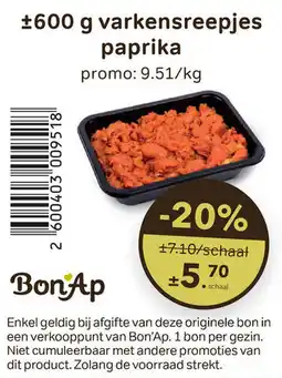 Bon Ap Varkensreepjes paprika aanbieding