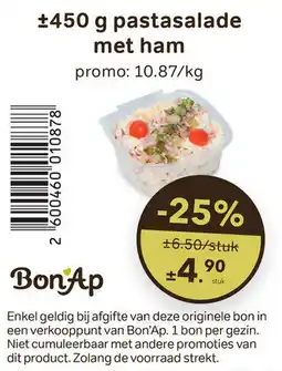Bon Ap Pastasalade met ham aanbieding