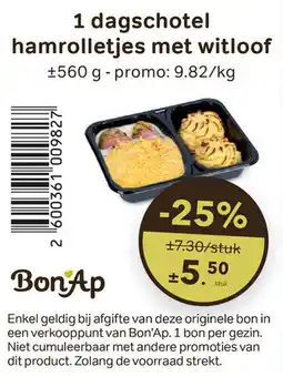 Bon Ap Hamrolletjes met witloof aanbieding
