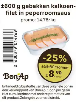 Bon Ap Gebakken kalkoenfilet in peperroomsaus aanbieding