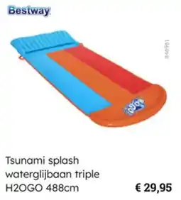 Multi bazar Bestway Tsunami splash waterglijbaan triple H2OGO aanbieding