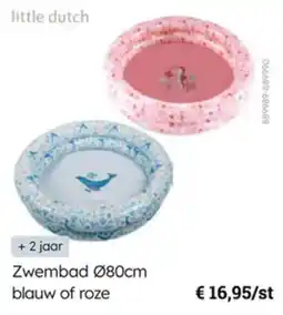 Multi bazar Little dutch Zwembad blauw of roze aanbieding