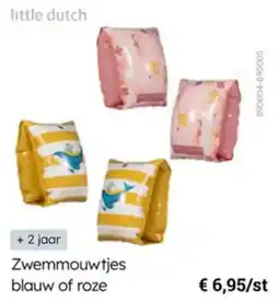 Multi bazar Little dutch Zwemmouwtjes blauw of roze aanbieding