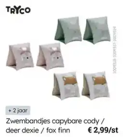 Multi bazar Tryco Zwembandjes capybare cody / deer dexie / fox finn aanbieding