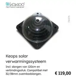Multi bazar Keops solar verwarmingssysteem aanbieding