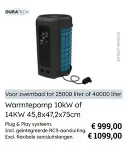 Multi bazar Warmtepomp 10kW of 14KW aanbieding