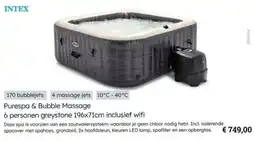 Multi bazar Purespa & Bubble Massage greystone inclusief wifi aanbieding
