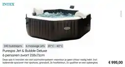 Multi bazar Purespa Jet & Bubble Deluxe zwart aanbieding