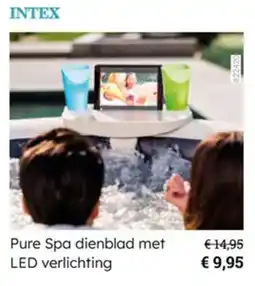 Multi bazar Intex Pure Spa dienblad met LED verlichting aanbieding