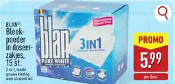 ALDI Blan Bleek poeder in doseer zakjes, 15 st. aanbieding