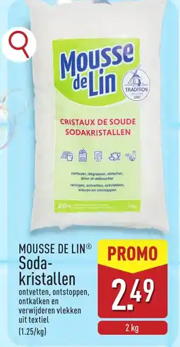 ALDI Mousse de lin Soda kristallen aanbieding