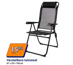 Action Verstelbare tuinstoel aanbieding