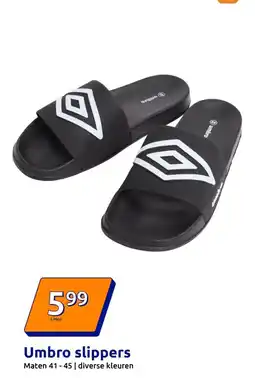 Action Umbro slippers aanbieding