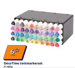 Action Déco Time twinmarkerset aanbieding