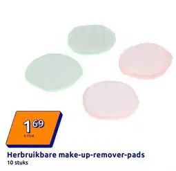 Action Herbruikbare make up remover pads aanbieding