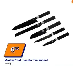 Action MasterChef zwarte messenset aanbieding