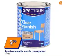Action Spectrum matte vernis transparant aanbieding
