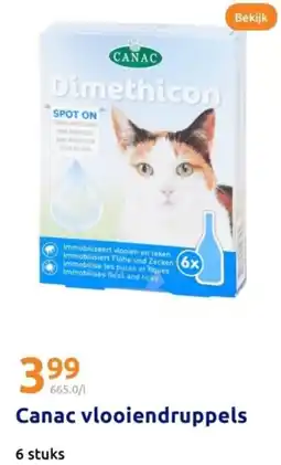 Action Canac vlooiendruppels aanbieding