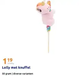 Action Lolly met knuffel aanbieding