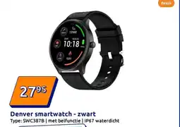 Action Denver smartwatch zwart aanbieding