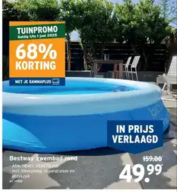 GAMMA Bestway zwembad rond aanbieding