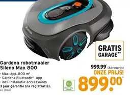 GAMMA Gardena robotmaaier Sileno Max 800 aanbieding