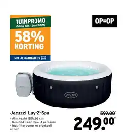 GAMMA Jacuzzi Lay-Z-Spa aanbieding