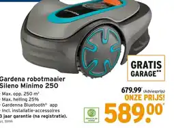 GAMMA Gardena robotmaaier Sileno Minimo 250 aanbieding