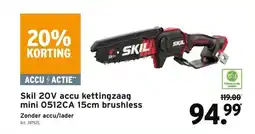 GAMMA Skil 20V accu kettingzaag mini 0512CA 15cm brushless aanbieding