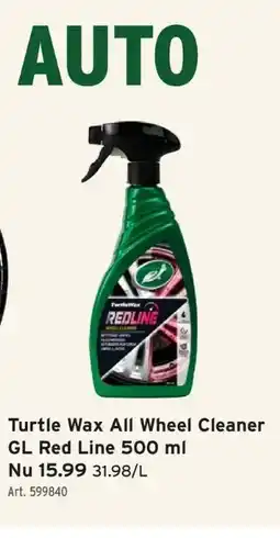 GAMMA Turtle Wax All Wheel Cleaner GL Red Line 500 ml aanbieding