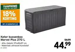 GAMMA Keter kussenbox Marvel Plus 270 L aanbieding