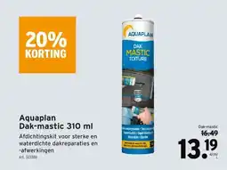 GAMMA Aquaplan Dak-mastic 310 ml aanbieding