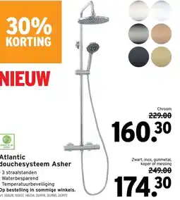 GAMMA Atlantic douchesysteem Asher Chroom aanbieding
