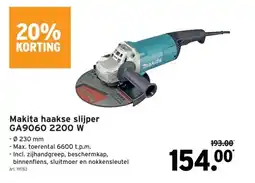GAMMA Makita haakse slijper GA9060 2200 W aanbieding