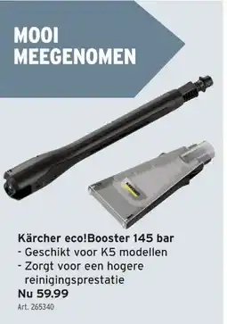 GAMMA Kärcher eco! Booster 145 bar aanbieding