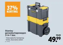 GAMMA Stanley gereedschapswagen 3-in-1 box aanbieding