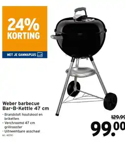 GAMMA Weber barbecue Bar-B-Kettle 47 cm aanbieding