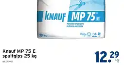 GAMMA Knauf MP 75 E spuitgips 25 kg aanbieding