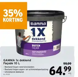 GAMMA GAMMA 1x dekkend Façade 10 L aanbieding