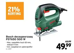 GAMMA Bosch decoupeerzaag PST650 500 W aanbieding