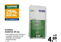GAMMA GAMMA stabilisé 25 kg aanbieding