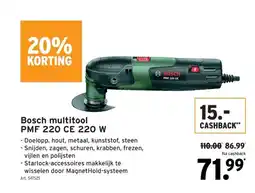 GAMMA Bosch multitool PMF 220 CE 220 W aanbieding