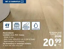 GAMMA GAMMA click PVC Volera aanbieding