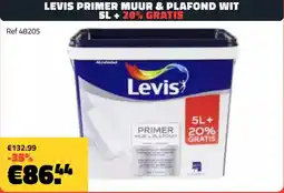Bouwcenter Frans Vlaeminck Levis primer muur & plafond wit aanbieding