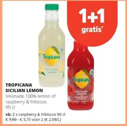 Spar TROPICANA SICILIAN LEMON aanbieding