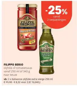Spar Filippo Berio aanbieding