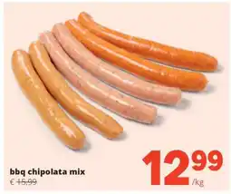 Spar bbq chipolata mix aanbieding