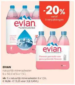Spar Evian aanbieding